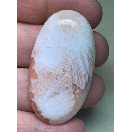 Oval 49x27mm Pink Scolecite Cabochon 40
