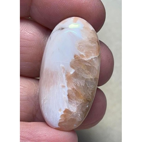 Oval 36x18mm Pink Scolecite Cabochon 51