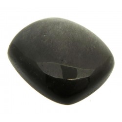 Rectangle 23x20mm Silver Sheen Obsidian Cabochon 04