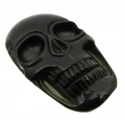 Skull 48x30mm Black Obsidian Cabochon 01