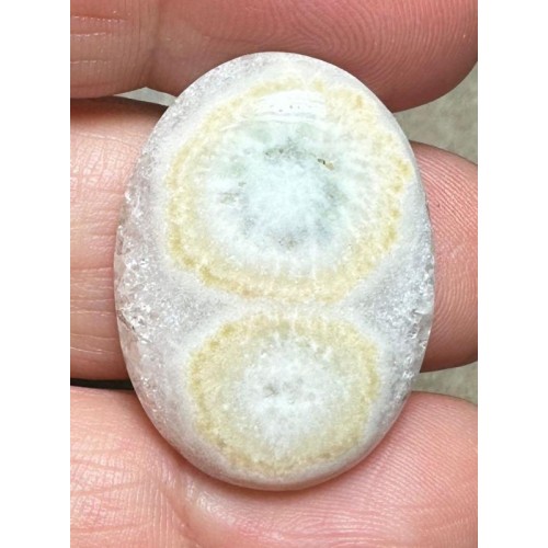 Oval 29x21mm Solar Moss Quartz Cabochon 35