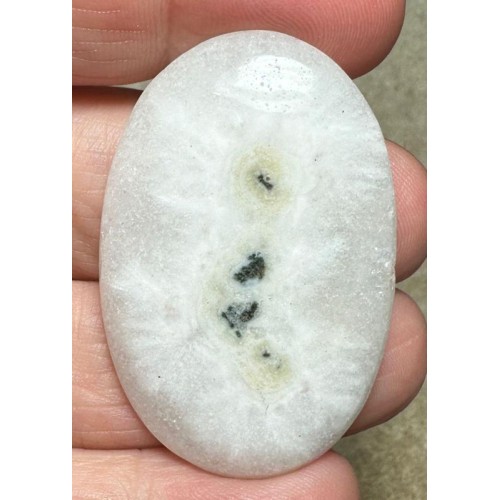 Oval 43x28mm Solar Moss Quartz Cabochon 42