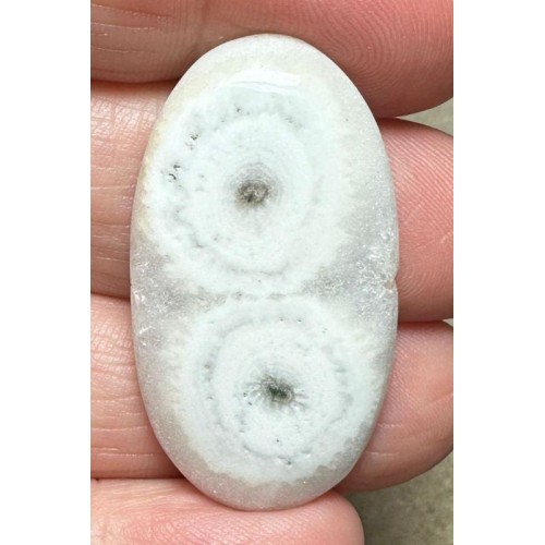 Oval 37x20mm Solar Moss Quartz Cabochon 49