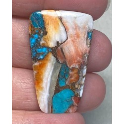 Freeform 38x23mm Spiny Oyster Turquoise Cabochon 51