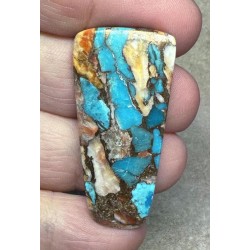 Freeform 43x21mm Spiny Oyster Turquoise Cabochon 63