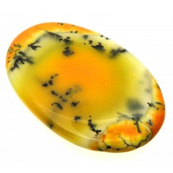 Oval 54x34mm Sunset Coloured Dendritic Opal Cabochon 02