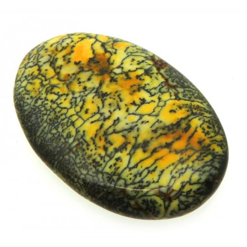 Oval 35x23mm Sunset Coloured Dendritic Opal Cabochon 03