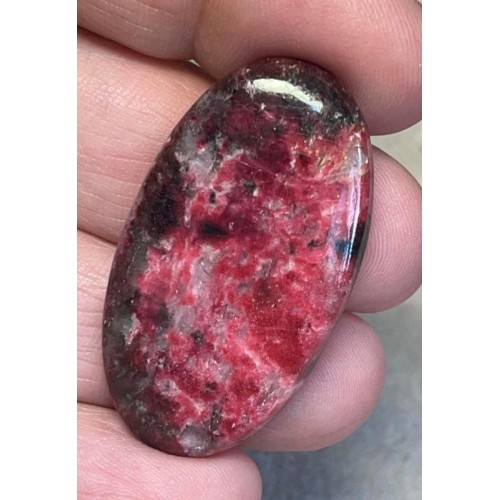 Oval 40x22mm Thulite Cabochon 07