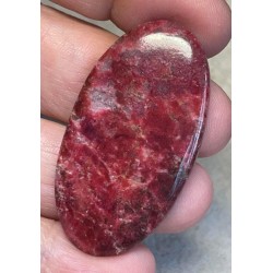 Oval 47x26mm Thulite Cabochon 12