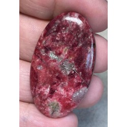 Oval 44x25mm Thulite Cabochon 13