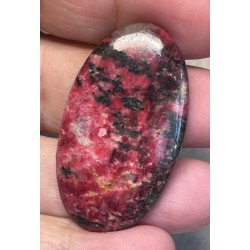 Oval 44x25mm Thulite Cabochon 24
