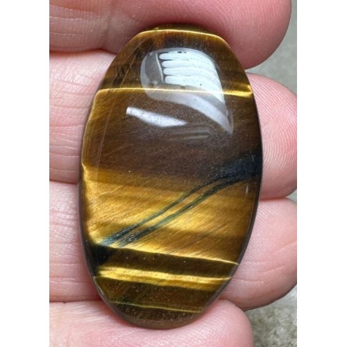 Oval 35x21mm Tigers Eye Cabochon 44