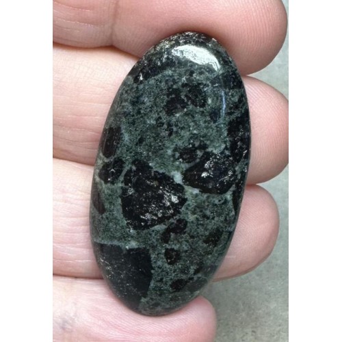 Oval 41x21mm Tourmaline in Zoisite Cabochon 06