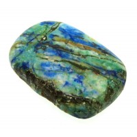 Rectangle 29x19mm Turquoise with Azurite Cabochon 03