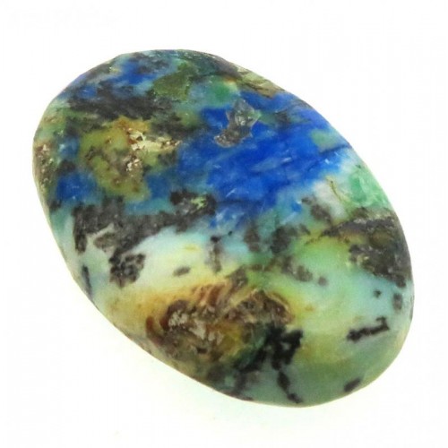 Oval 28x18mm Turquoise with Azurite Cabochon 13