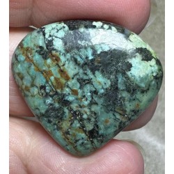 Teardrop 28x30mm African Turquoise Cabochon 36