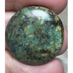 Round 26x26mm African Turquoise Cabochon 42