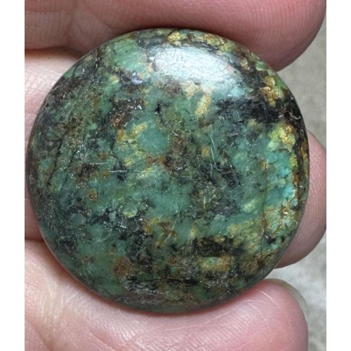 Round 26x26mm African Turquoise Cabochon 42