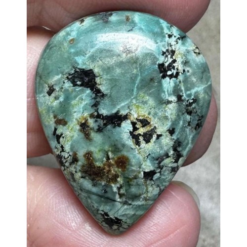 Teardrop 30x23mm African Turquoise Cabochon 45