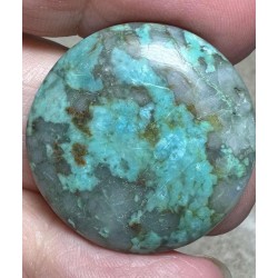 Round 28x28mm African Turquoise Cabochon 50