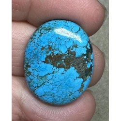 Oval 27x22mm Hubei Turquoise Cabochon 82