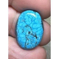 Oval 22x16mm Hubei Turquoise Cabochon 46