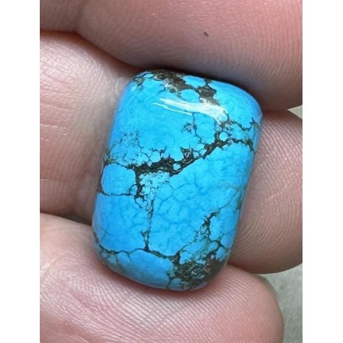Rectangle 19x13mm Hubei Turquoise Cabochon 65