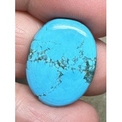 Oval 23x18mm Hubei Turquoise Cabochon 69