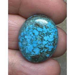 Oval 24x19mm Hubei Turquoise Cabochon 75