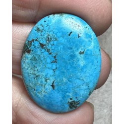 Oval 30x24mm Hubei Turquoise Cabochon 124