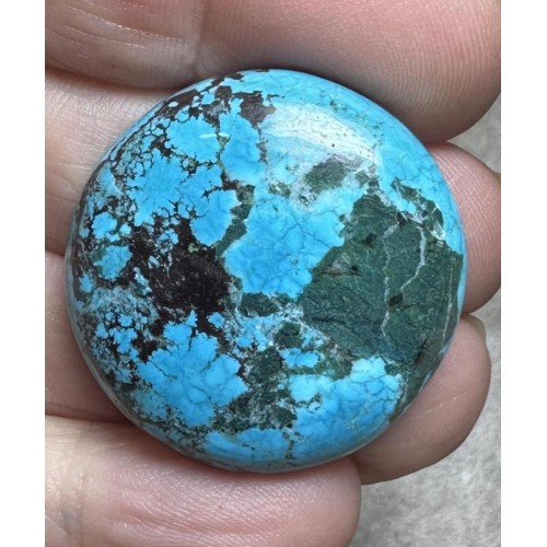 Round 30x30mm Hubei Turquoise Cabochon 141