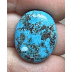Oval 22x18mm Hubei Turquoise Cabochon 142
