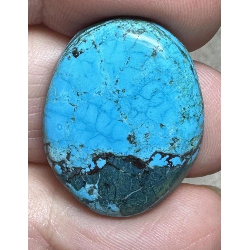 Oval 26x21mm Hubei Turquoise Cabochon 149