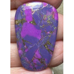 Freeform 33x21mm Purple Kingman Turquoise in Bronze Cabochon 21