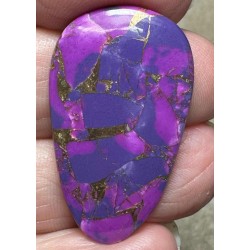 Teardrop 34x20mm Purple Kingman Turquoise in Bronze Cabochon 24