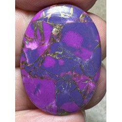 Oval 30x21mm Purple Kingman Turquoise in Bronze Cabochon 25