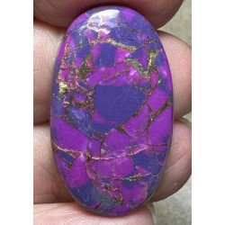 Oval 33x19mm Purple Kingman Turquoise in Bronze Cabochon 26