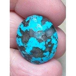 Oval 22x19mm P Turquoise Cabochon 04