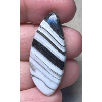 Freeform 41x18mm Zebra Calcite Cabochon 17