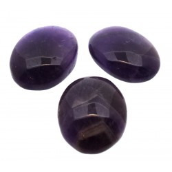 Single Oval 27mm to 29mm Long Amethyst Cabochon