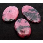 Single Oval 36mm to 43mm Long Rhodonite Cabochon