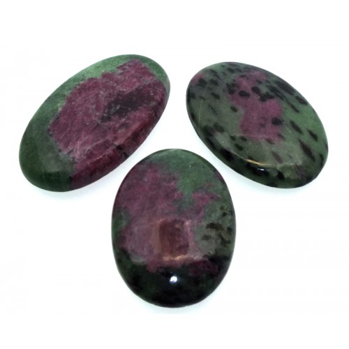 Single Oval 37mm to 42mm Long Ruby Zoisite Cabochon